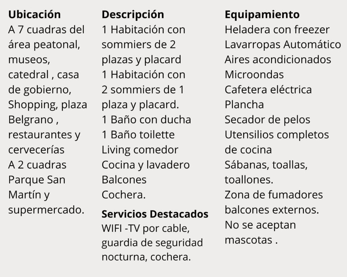 Apartamento Locación Jujuy San Salvador de Jujuy Exterior foto